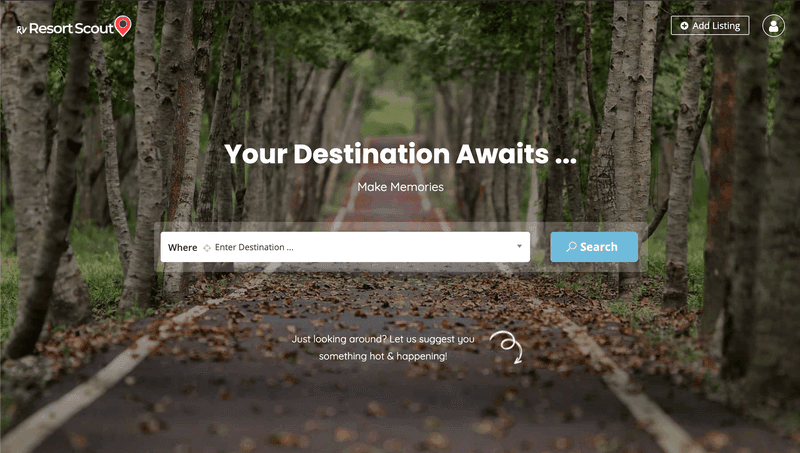 rvResortScout Homepage: Get listed on this RV Park Directory today!