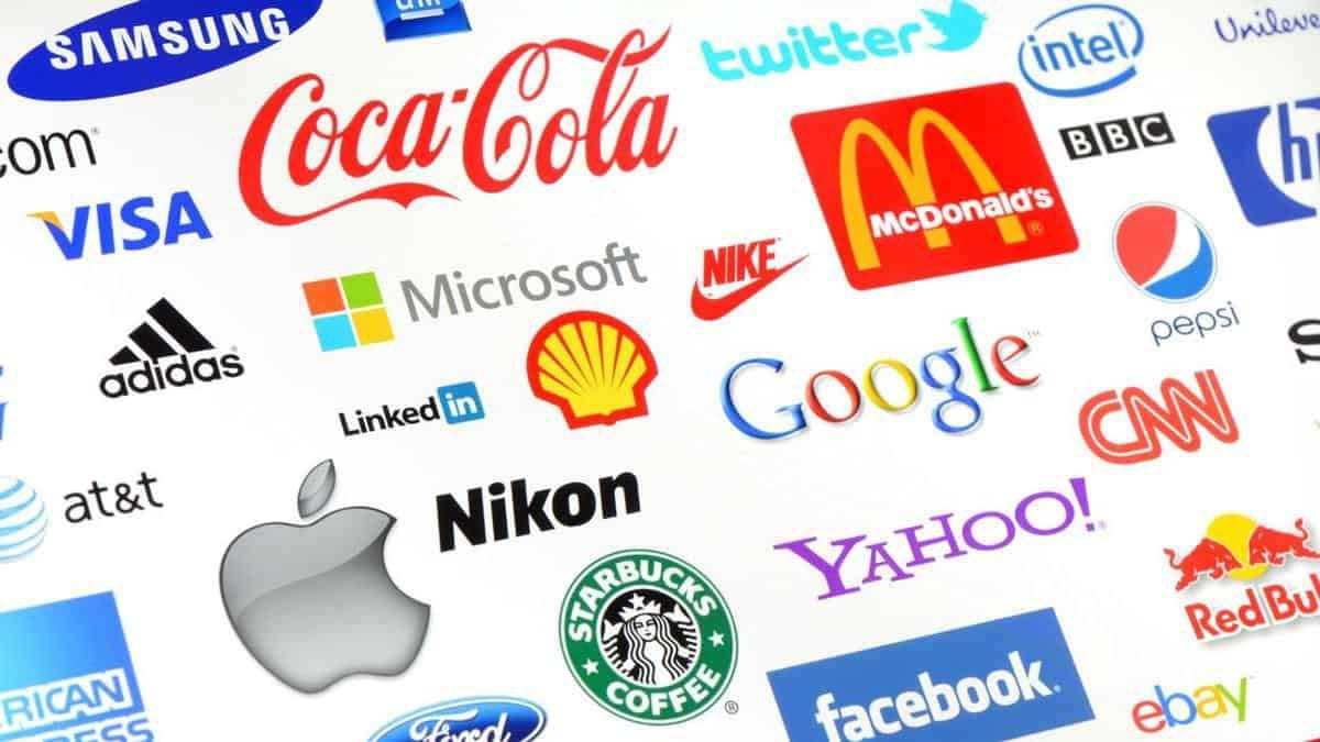 Why is Brand Personality Important: various company logos.