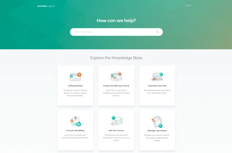Sample Betterdics homepage in green.