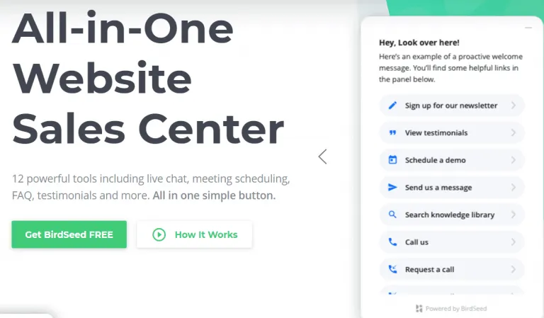 All-in-one Website Sales Center