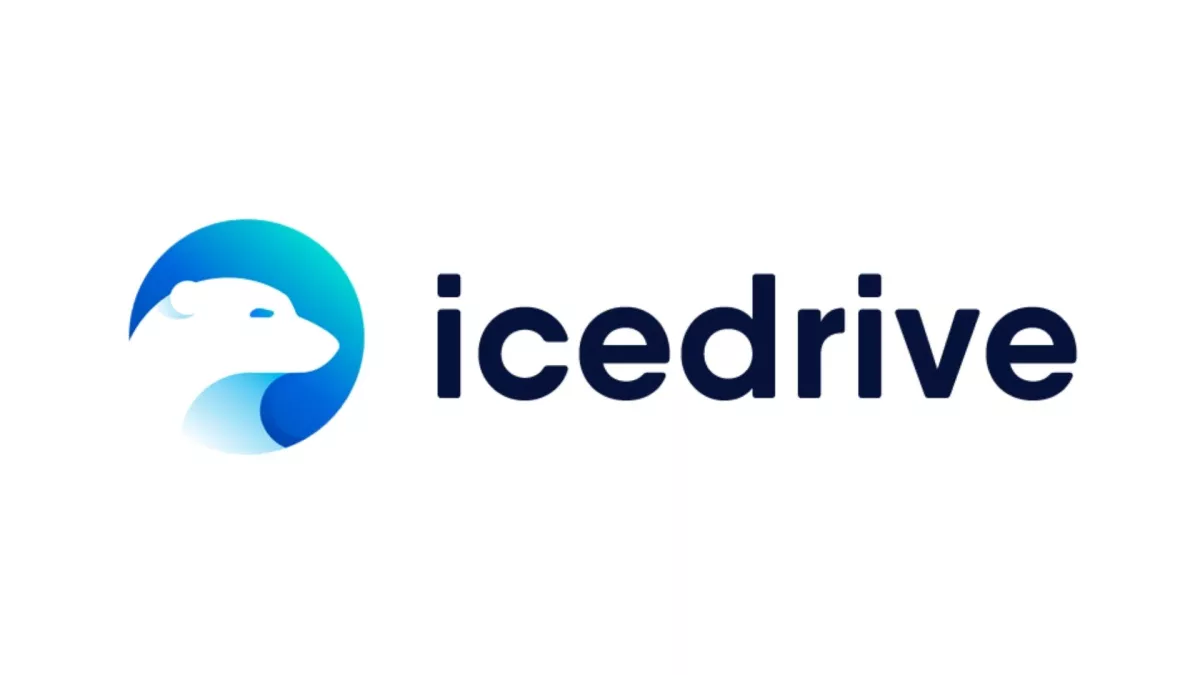 The Ice Drive logo, a circular emblem to the left with a white polar bear on a blue background, and the company name 
