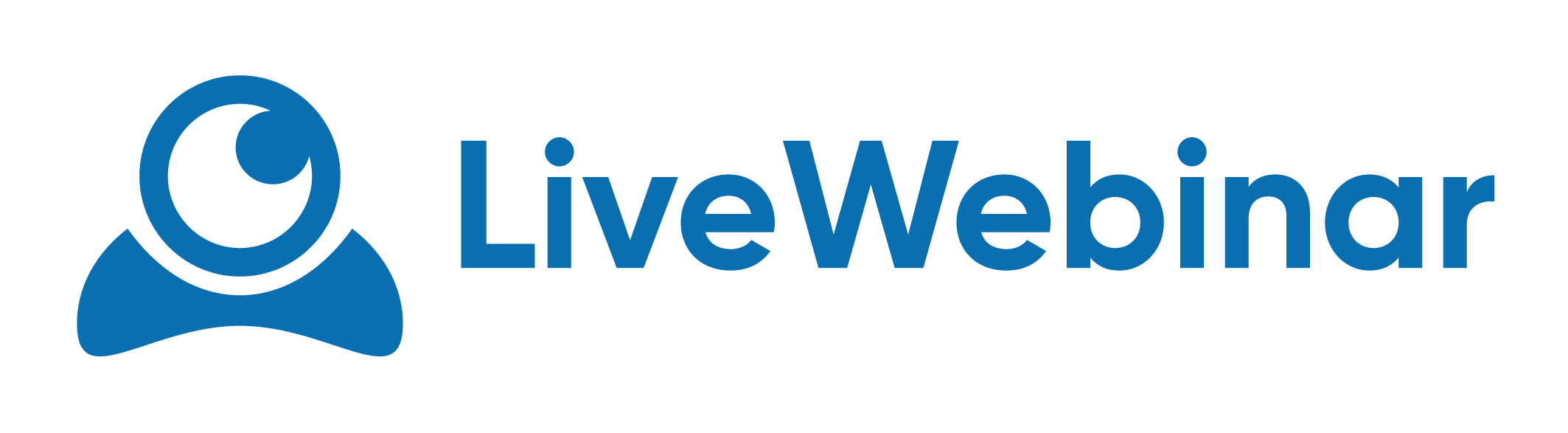LiveWebinar logo in blue letters on a transparent background.